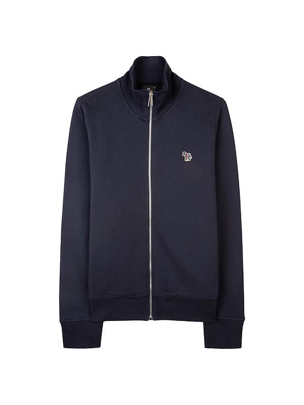 PS By Paul Smith Men's Cotton Zebra Logo Zip Sweatshirt - Navy Image 1