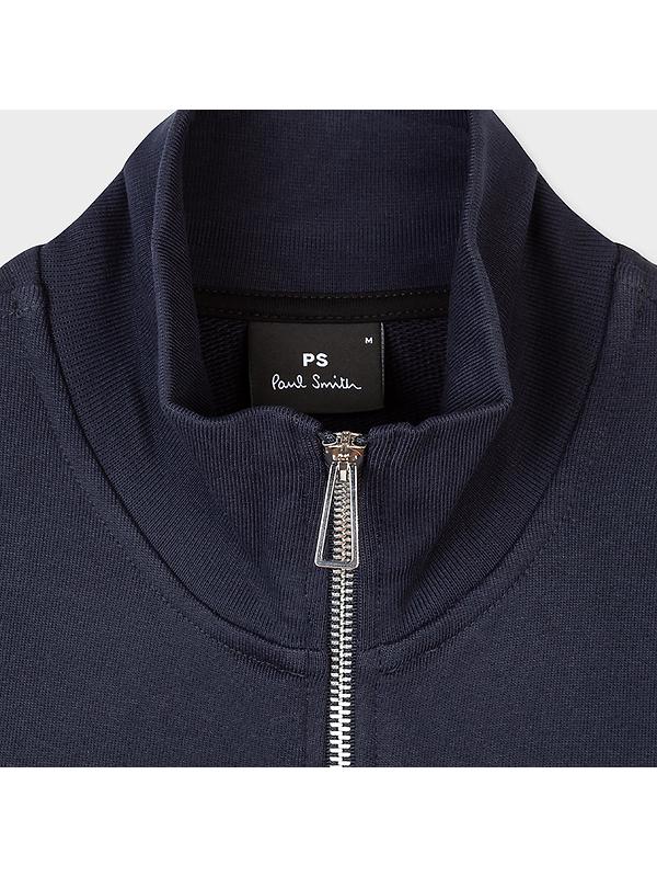 PS By Paul Smith Men's Cotton Zebra Logo Zip Sweatshirt - Navy Image 6