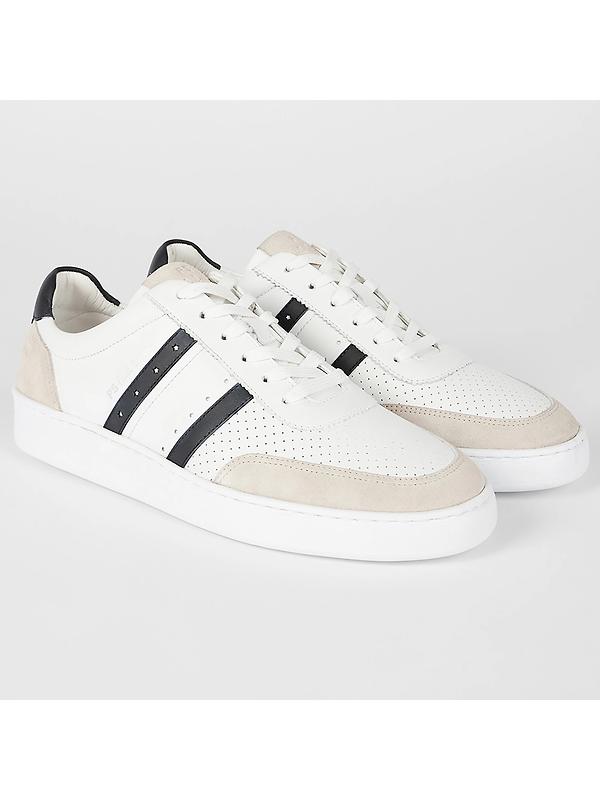 PS By Paul Smith Men's Leather Birch Trainers - White Image 2