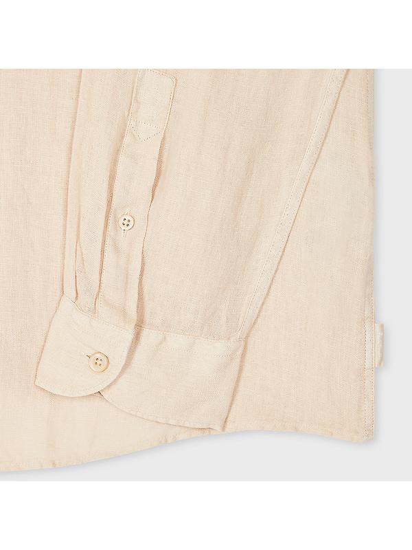 PS By Paul Smith Men's Linen Button-Down Collar Shirt - Ecru Image 2