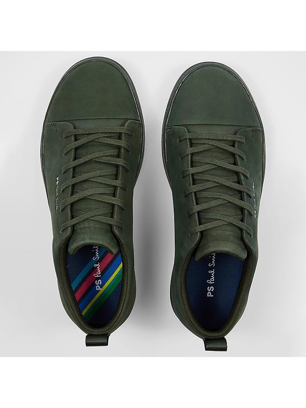 PS By Paul Smith Men's Nubuck Leather Lee Trainers - Dark Green Image 3