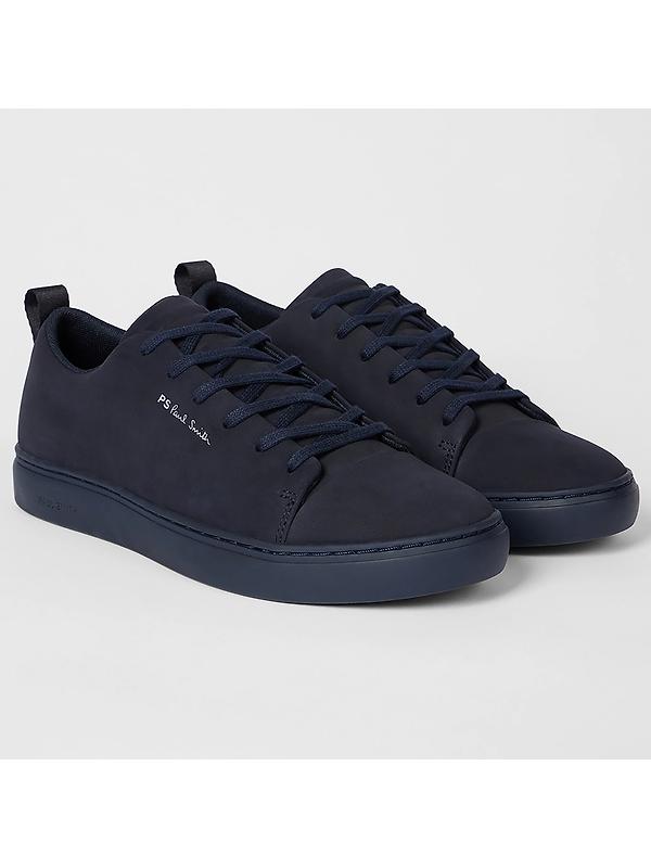 PS By Paul Smith Men's Nubuck Leather Lee Trainers - Navy Blue Image 4