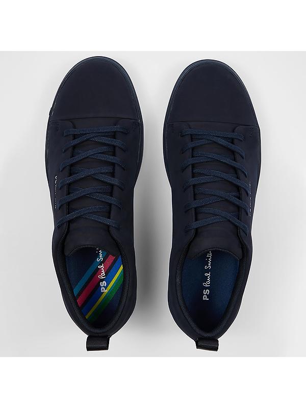 PS By Paul Smith Men's Nubuck Leather Lee Trainers - Navy Blue Image 5