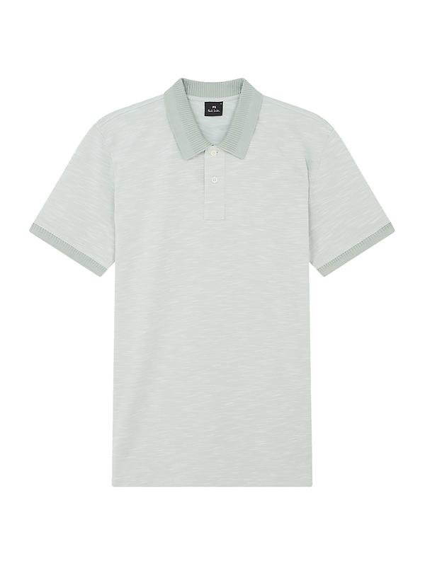 PS By Paul Smith Men's Organic Cotton Marl Polo Shirt - Green Product Image