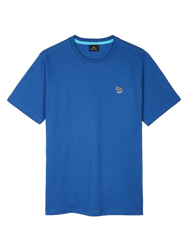 Product image of PS By Paul Smith Men's Organic Cotton Zebra Logo T-Shirt - Ocean Blue