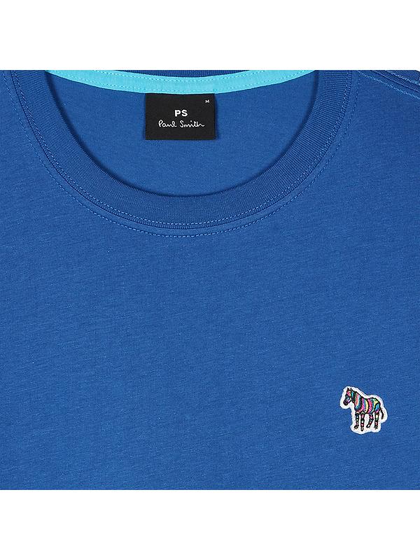 PS By Paul Smith Men's Organic Cotton Zebra Logo T-Shirt - Ocean Blue Image 2