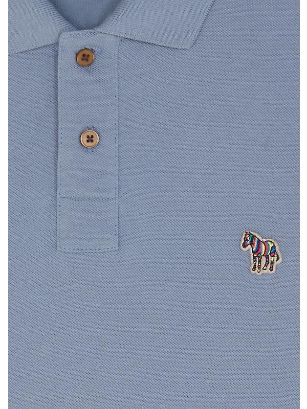 PS By Paul Smith Men's Organic Cotton Zebra Polo Shirt - Blue Image 3