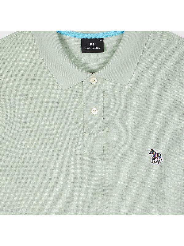 PS By Paul Smith Men's Organic Cotton Zebra Polo Shirt - Sage Green Image 2