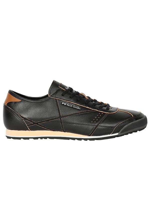 Product image of PS By Paul Smith Men's 'Mestre' Leather Trainers - Black