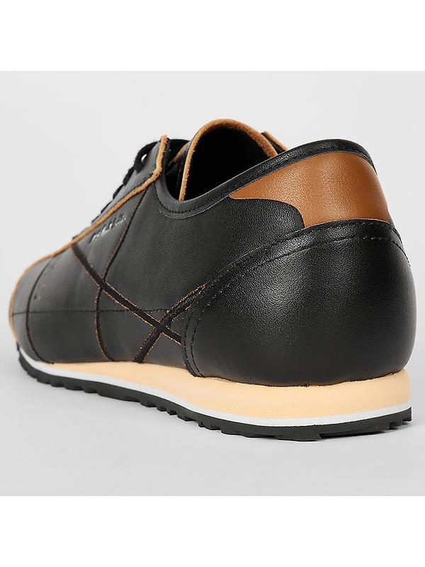 PS By Paul Smith Men's 'Mestre' Leather Trainers - Black Image 5
