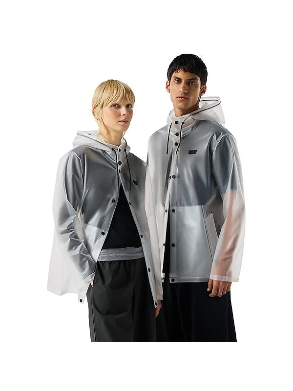 Hunter Unisex Downpour Izzy Pu Hooded Jacket - Clear Matte Image 1