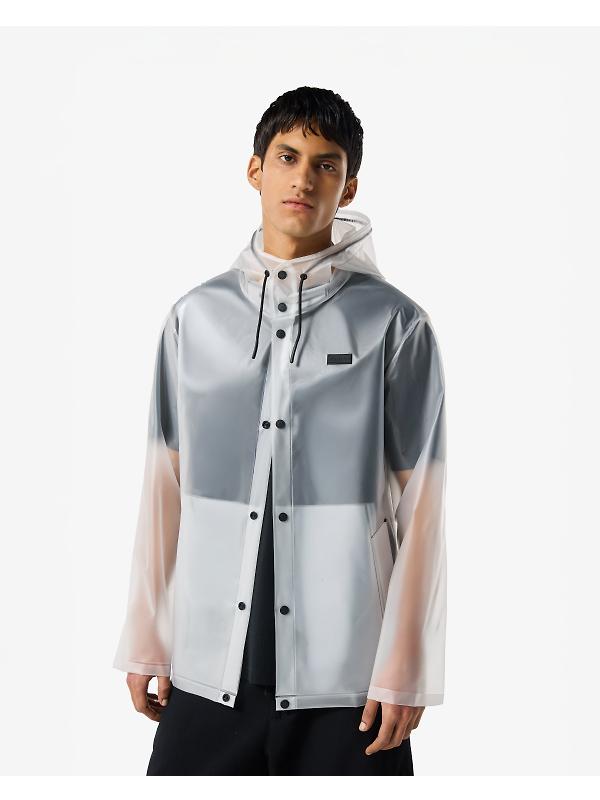 Hunter Unisex Downpour Izzy Pu Hooded Jacket - Clear Matte Image 5