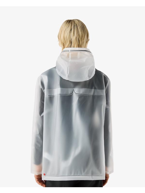 Hunter Unisex Downpour Izzy Pu Hooded Jacket - Clear Matte Image 6