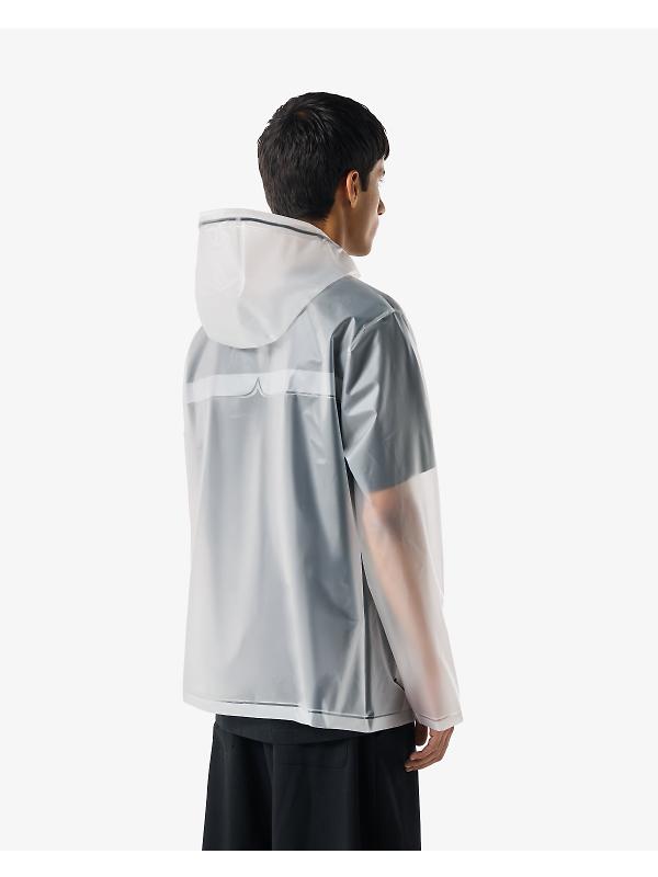 Hunter Unisex Downpour Izzy Pu Hooded Jacket - Clear Matte Image 7