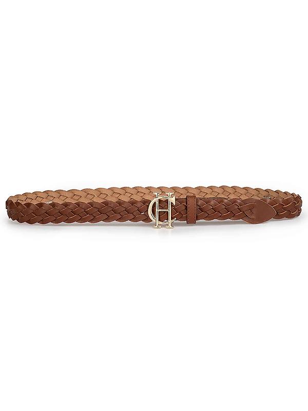 Holland Cooper Women's Plaited Slim Belt - Tan Image 7