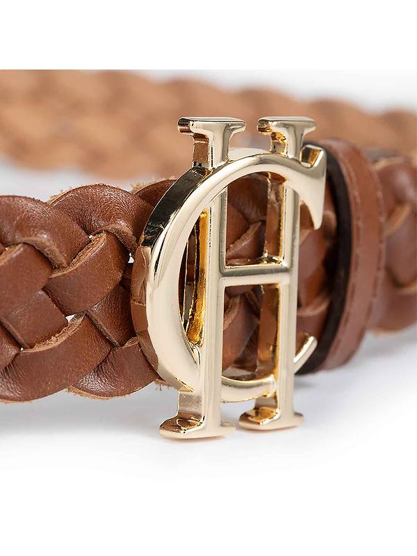 Holland Cooper Women's Plaited Slim Belt - Tan Image 8