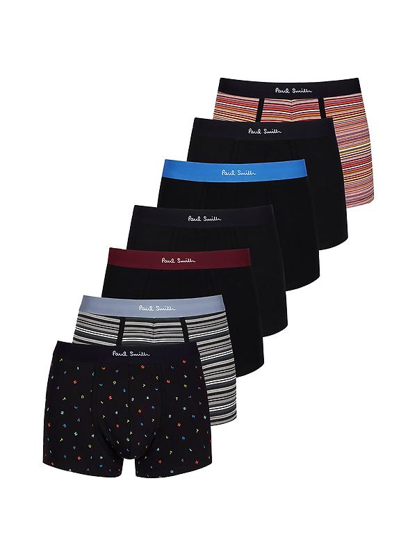 Paul Smith Men's Signature Stripe Boxer Briefs Seven Pack - Mixed Pattern Image 1