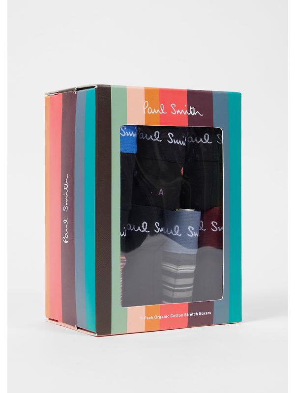 Paul Smith Men's Signature Stripe Boxer Briefs Seven Pack - Mixed Pattern Image 2