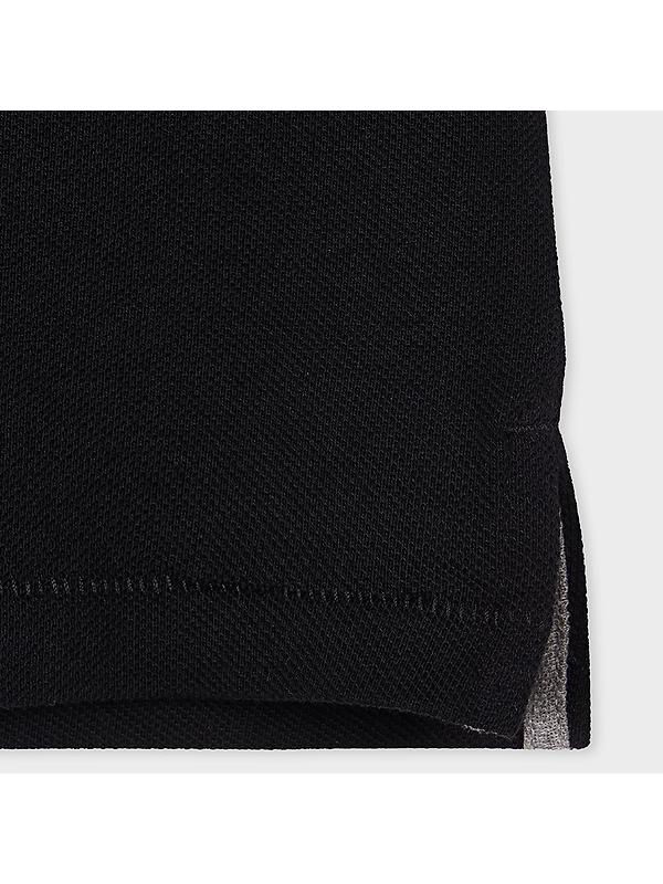 Paul Smith Men's Cotton-Piqué Zebra Logo Polo Shirt - Black Image 2