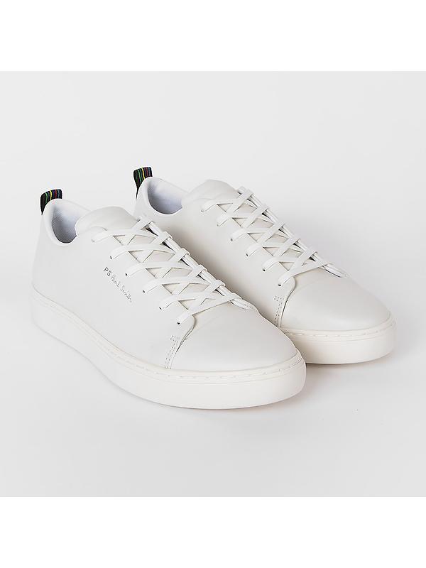 PS By Paul Smith Men's Leather 'Lee' Trainers - White Image 3
