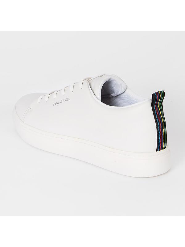 PS By Paul Smith Men's Leather 'Lee' Trainers - White Image 4