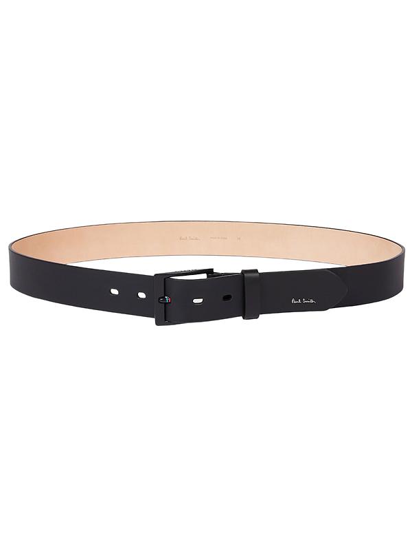 Product image of Paul Smith Men's Leather 'Sports Stripe' Belt - Black