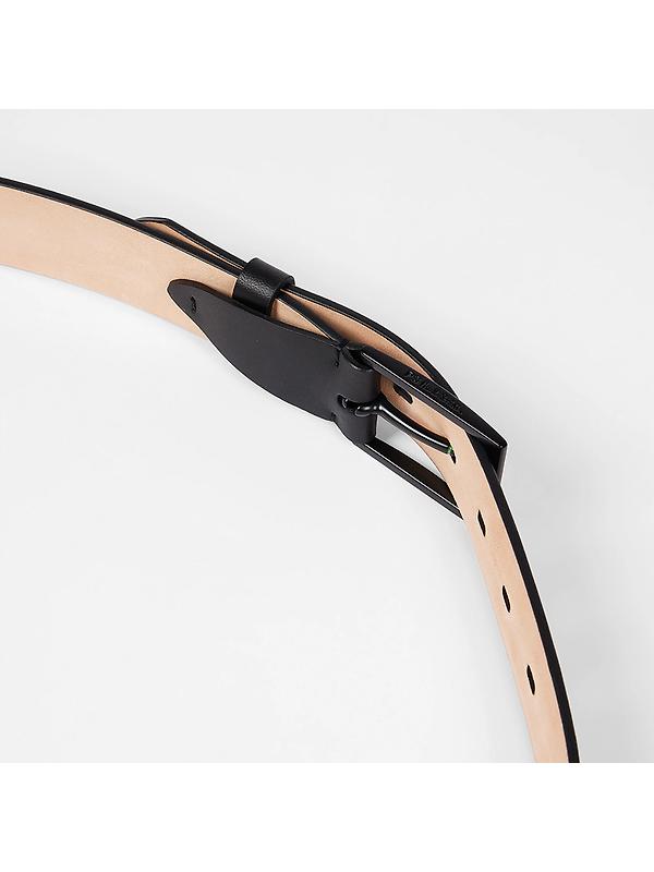 Paul Smith Men's Leather 'Sports Stripe' Belt - Black Image 3