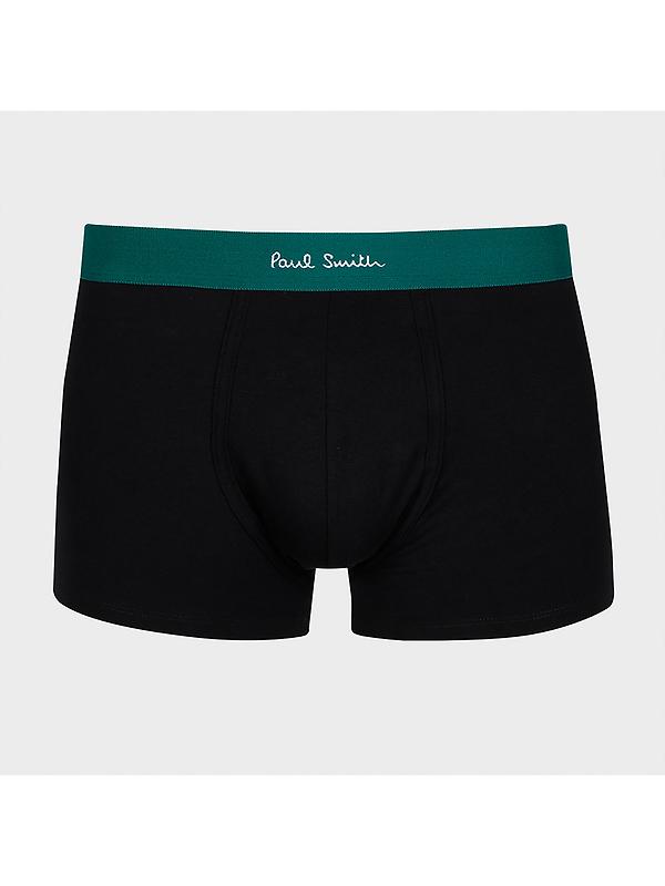 Paul Smith Men's Mix Waistband 3 Pack Trunks - Black Image 3
