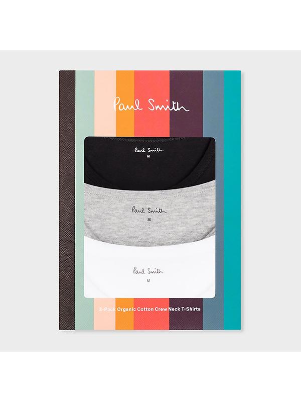 Paul Smith Men's Organic Cotton Logo 3 Pack Lounge T-Shirts - Mixed Image 2