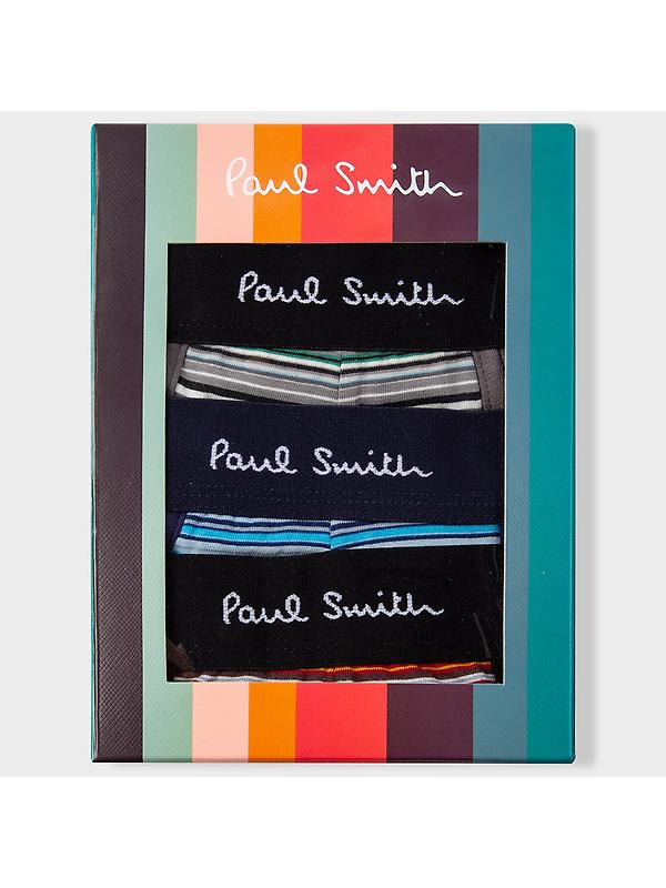 Paul Smith Men's Signature 3 Pack Boxer Briefs / Trunks - Multicolour Image 2