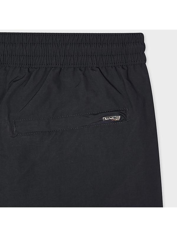 Paul Smith Men's Swim Shorts With 'Artist Stripe' Trim - Black Image 5