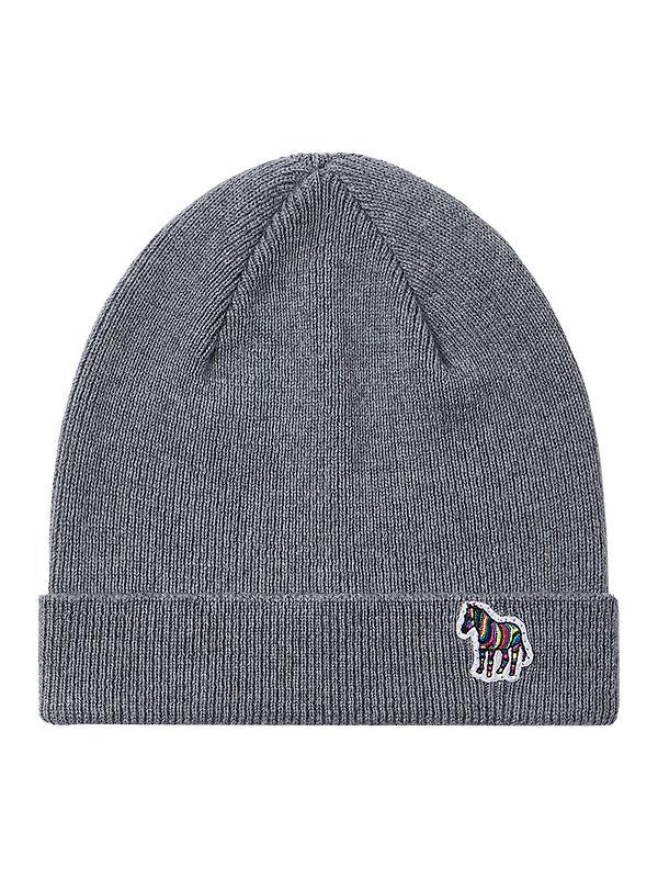 Paul Smith Men's Zebra Beanie Hat - Slate Product Image