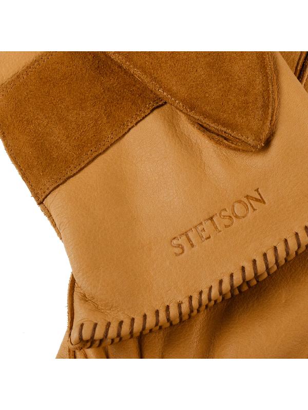 Stetson Peoria Cow Nappa Leather Gloves - Cognac Image 3