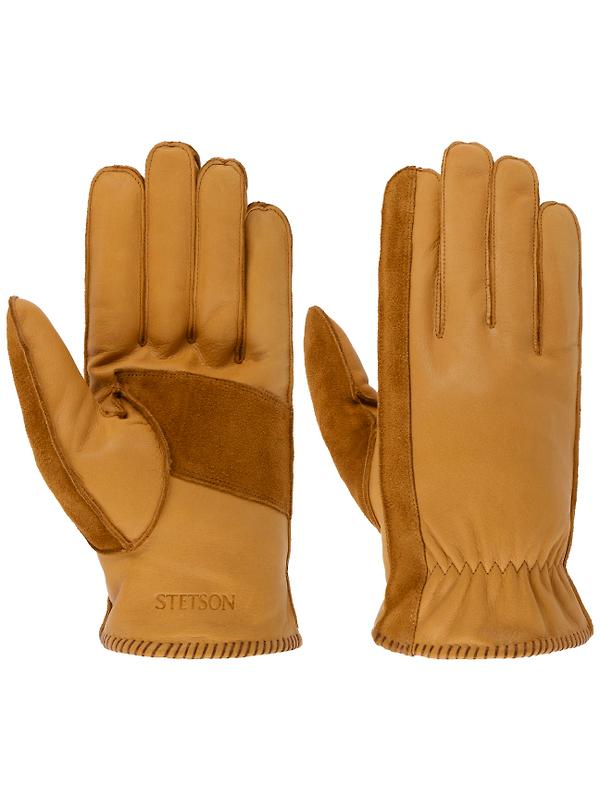 Stetson Peoria Cow Nappa Leather Gloves - Cognac Image 1