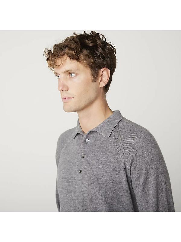 Peregrine Men's Beauford Made In England Polo Shirt - Nimbus Image 5