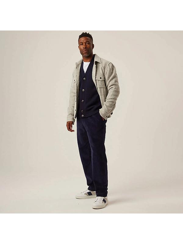 Peregrine Men's Dexter Made In England Overshirt - Light Grey Image 3