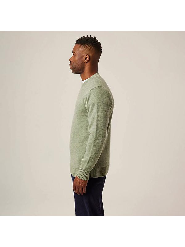 Peregrine Men's Makers Made In England Crew Jumper - Mint Image 4