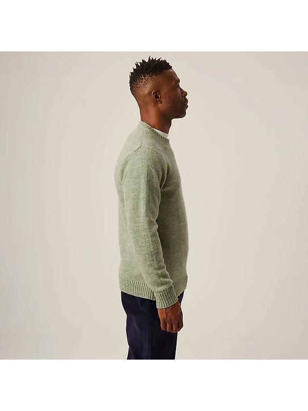 Peregrine Men's Makers Made In England Crew Jumper - Mint Image 5