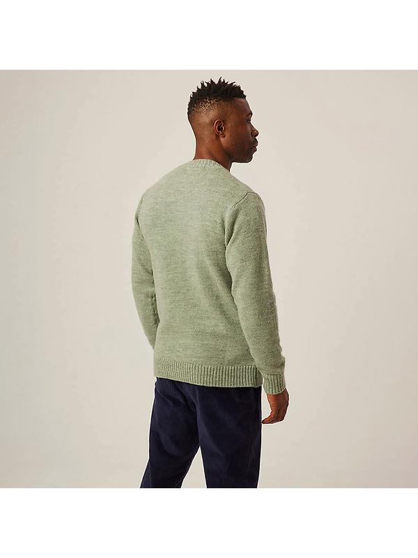 Peregrine Men's Makers Made In England Crew Jumper - Mint Image 6