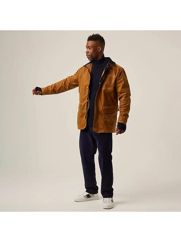 Peregrine Men's Wax Clifton Made In England Jacket - Mustard Image 3