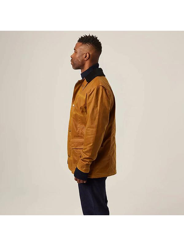 Peregrine Men's Wax Clifton Made In England Jacket - Mustard Image 4