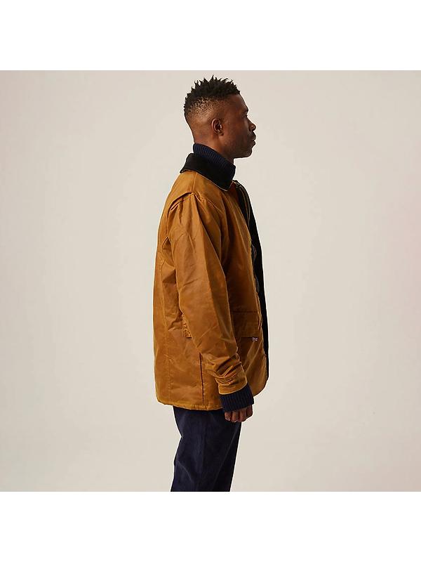 Peregrine Men's Wax Clifton Made In England Jacket - Mustard Image 5