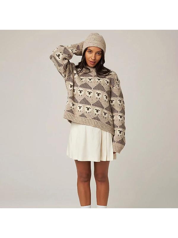 Peregrine Porter Made In England Ribbed Beanie - Oatmeal Image 6