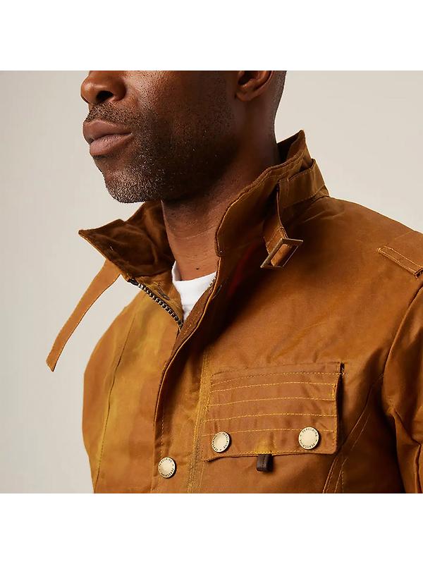 Peregrine Men's Bexley Waxed Jacket – Mustard Image 7