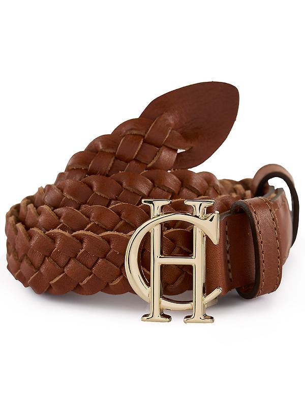 Holland Cooper Women's Plaited Slim Belt - Tan Product Image
