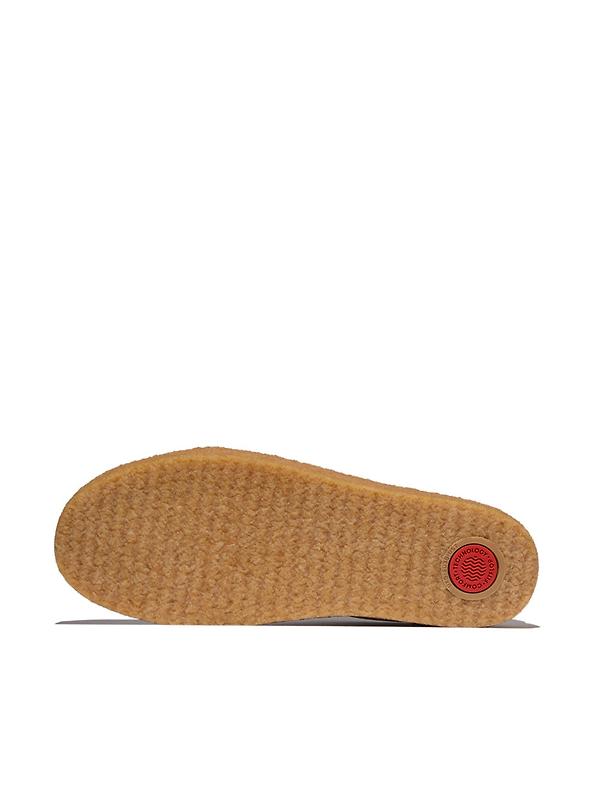 FitFlop Women's RALLY T-TOE Leather/Suede Crepe Trainers - Paris Beige Image 5
