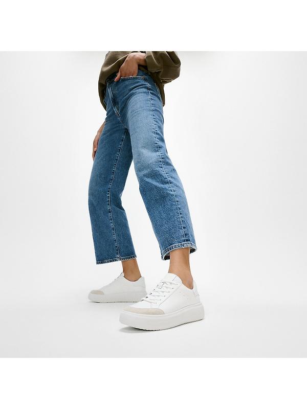 FitFlop Women's RTG Leather/Suede Trainers - Urban White Image 2