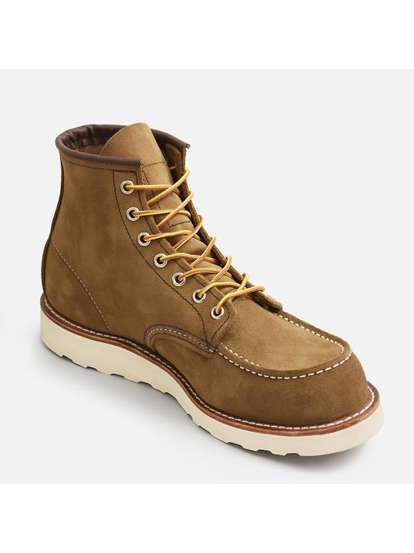 Red Wing Classic Moc Toe 6" Boot Mohave Leather - Olive - Style 8881 Image 4