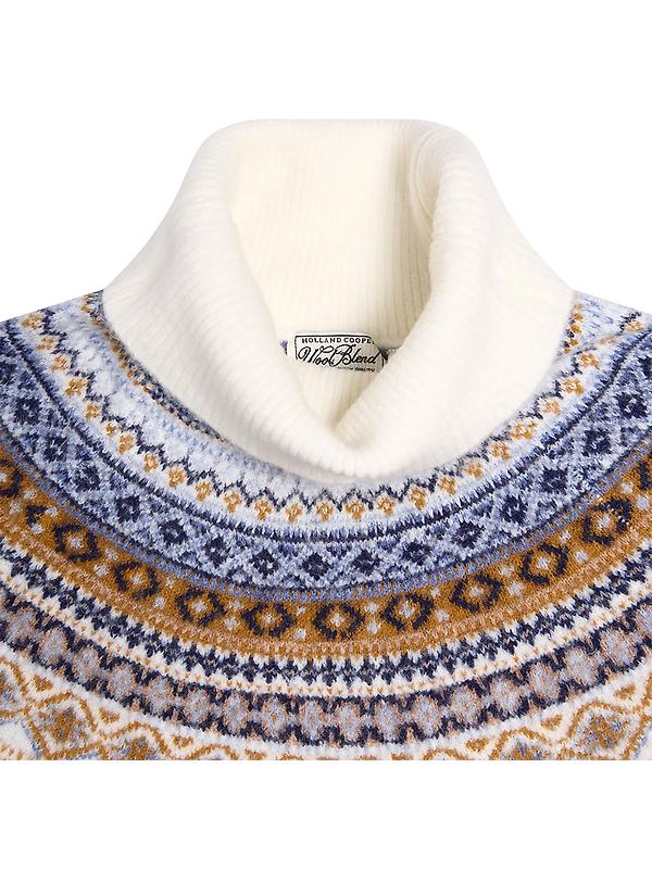 Holland Cooper Women's Rebecca Roll Neck Knit - Natural Image 7