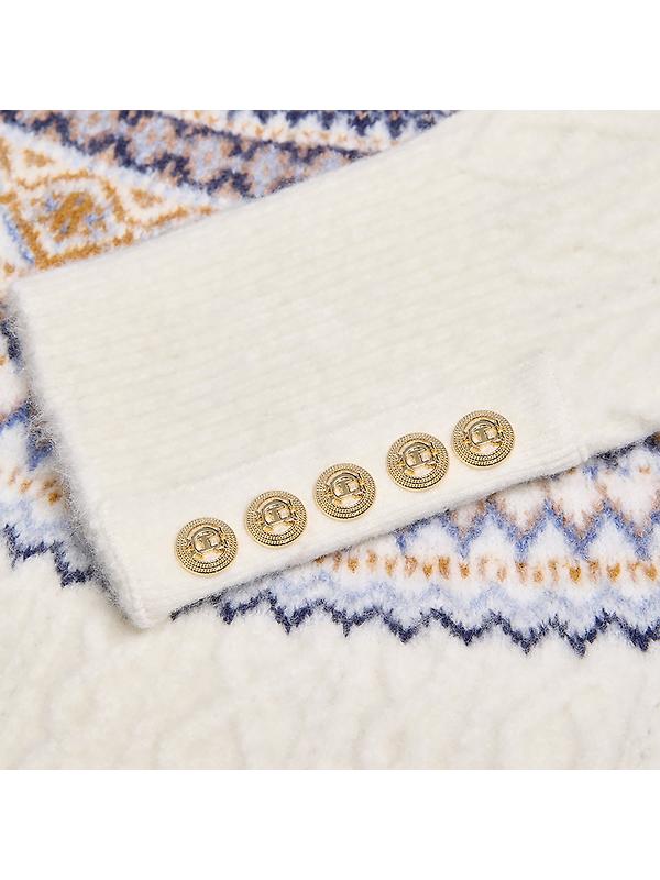 Holland Cooper Women's Rebecca Roll Neck Knit - Natural Image 8